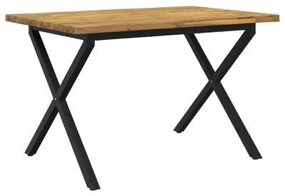 Produktbild von Live Edge Esstisch 120 x 80 x 75 cm Massivholz Akazie