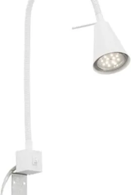 Produktbild von LED Bettleuchte 400 lm 3000 K mit Flexarm H 40 cm weiß