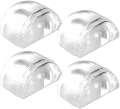 Imagen del producto de 4 topes de puerta de silicona, autoadhesivos, amortiguadores, para uso interior, paquete de 4 unidades