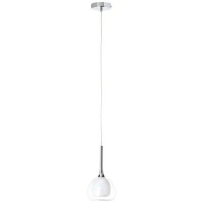 Produktbild von BRILLIANT Pendelleuchte 10cm Hadan silber IP20 E14 40 Watt dimmbar g. f. Tropfenlampe