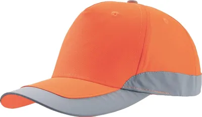 Immagine prodotto di Cappello da baseball Atlantis Helpy a 5 pannelli, riflettente AB184 (taglia unica) (arancione neon)