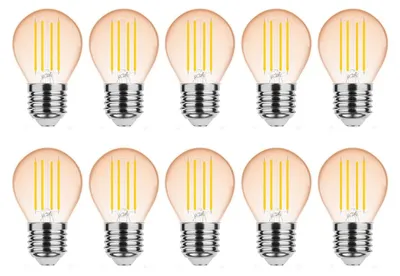 Produktbild von Modee E27 LED Filamentlampe P45 4W 320lm 1800K Warmweiß 10 Stück