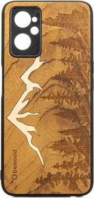 Produktbild von Holzhülle für Realme 9i, Bewood Imbuia-Gebirge