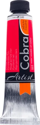 Image de Cobra Artist peinture à l'huile miscible à l'eau tube 40 ml rouge pyrrole clair 340