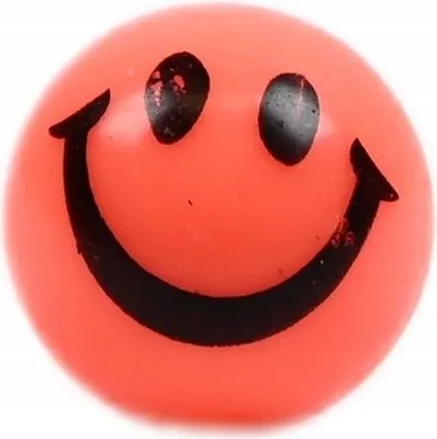 Produktbild von Emoji Flummi 27mm Gummiball mit Gesicht - Lustiger Hüpfball Spielzeug für Kinder