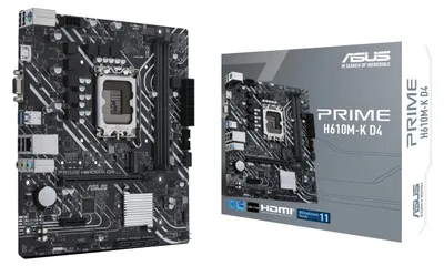 Produktbild von Asus 90Mb1A10-M0Eay0 Prime H610M-K D4//Lga1700,H610,Usb 3.2 Gen 1,M.2,Mb