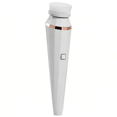 Produktbild von Gesichtsreinigungsbürste 4-in-1, elektrisch, wasserdicht, 4 Bürstenköpfe, 3 Geschwindigkeiten, Tiefenreinigung & Peeling