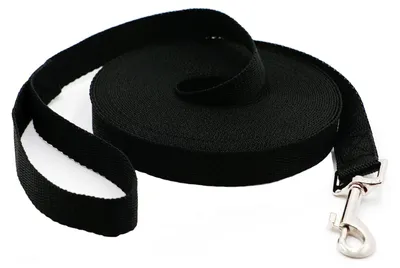 Produktbild von Hundeleine Schleppleine Trainingsleine - 10 m - Wasserdicht - Handschlaufe - Schwarz