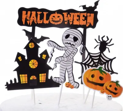Produktbild von HALLOWEEN ZOMBIE Tortenaufsätze 5er Set