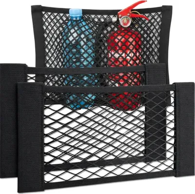 Produktbild von EDIBAZZAR | Kofferraumnetz 40x25cm mit elastischem Klettverschluss, 2 Stück