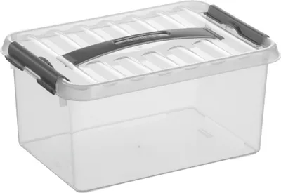 Zdjęcie produktu dla sunware H6160102 Pudełko do przechowywania Q-line 6,0 l przezroczyste 30,0 x 20,0 x 14,0 cm