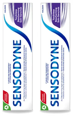 Productafbeelding van 2 x Sensodyne Tandpasta voor tandvleesbescherming - 75 ml - Voordeelverpakking - 2 stuks