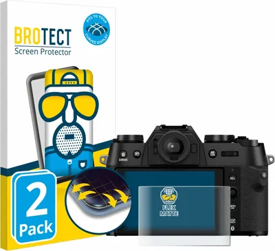 Produktbild von 2x BROTECT Fullscreen Schutzfolie für Fujifilm X-T50 Displayschutz Folie Fullcover Matt Entspiegelungsfolie