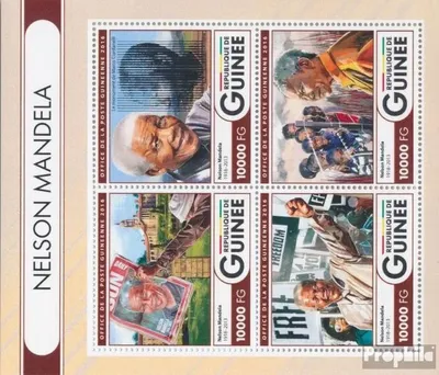 Produktbild von Briefmarken Guinea 2016 Mi 12011-12014 Kleinbogen (kompl. Ausgabe) postfrisch Nelson Mandela