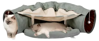 Produktbild von Katzentunnel für den Innenbereich, Spieltunnel für Katzen, weiche Katzenrohre | faltbares Spielzeug für Haustiere, tragbare Höhle für Haustiere, multifunktionales Zubehör für Haustiere