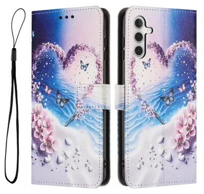 Image de Coque à rabat pour Samsung Galaxy A17, A26, A16 4G 5G en similicuir et TPU avec motif