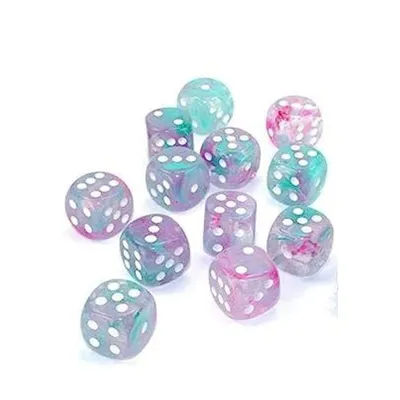 Produktbild von Chessex W6x36 Würfelset Nebula Wisteria/Weiß