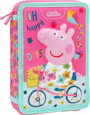Produktbild von Diakakis Imports Peppa Pig, Hartschalenetui für Stifte, Mehrfarbig, Abbildung, Junge/Mädchen, Reißverschluss, Kind