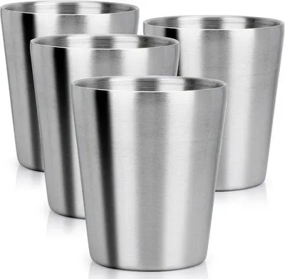 Produktbild von Famanu Becher 250 ml - Stapelbare doppelwandige Edelstahlbecher