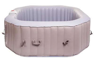 An inflatable hot tub on a white background.