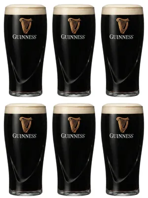 Obrázek produktu pro Pivní sklenice Guinness Pint 500 ml – 6 kusů