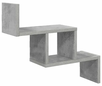 Produktbild von vidaXL Wandregal Betongrau 48 x 15 x 42 cm Holzwerkstoff