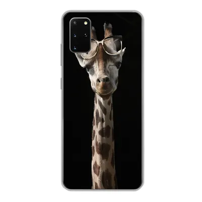 Produktbild von MuchoWow® Handyhülle Schutzhülle Hülle für Samsung Galaxy S20 Plus Giraffe - Schutzbrille - Schwarz Silikon Softcase Handy Hülle - Hartschale