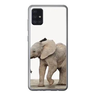 Produktbild von MuchoWow® Handyhülle Schutzhülle Hülle für Samsung Galaxy A52 5G Baby-Elefant - Tiere - Kinder - Mädchen - Jungen Silikon Softcase Handy Hülle - Umschlag