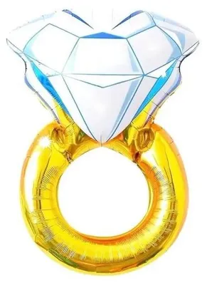 Image de Ballon en aluminium « Bague en or » 42 x 58 cm - Godan