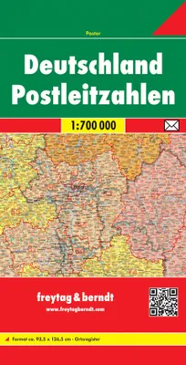 Produktbild von Deutschland 1 : 700 000. Postleitzahlenkarte