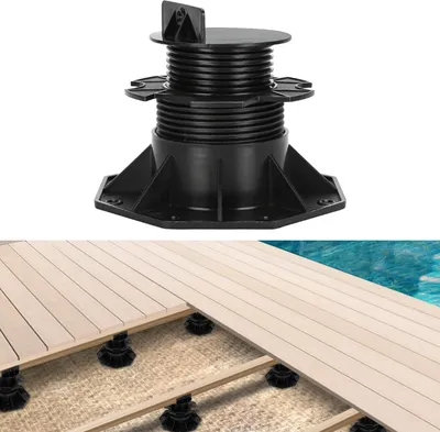 Immagine prodotto di Izrielar Supporti regolabili in altezza per terrazze e balconi, 60-140 mm, 30 pezzi