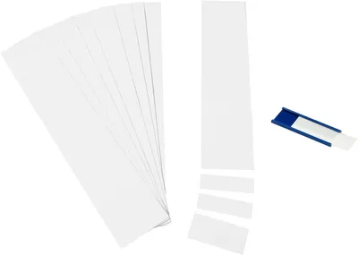Produktbild von Einsteckkarten für 34mm Einsteckschiene 60x32mm weiß VE=90 Stück