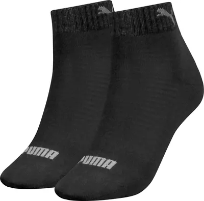 Produktbild von 2er Pack PUMA Quarter Socken Damen black 35-38