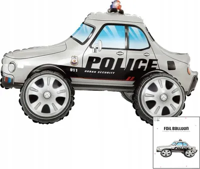 Produktbild von Folienballon Polizeiauto Geburtstagsparty Dekoration 3D