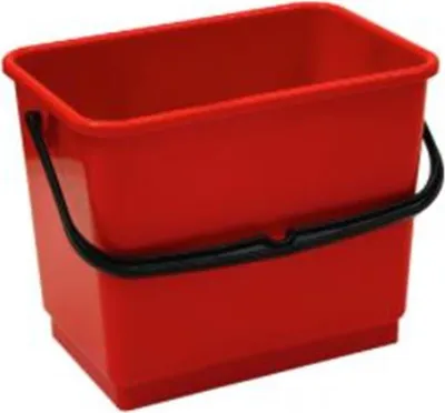 Produktbild von Filmop Kunststoffeimer, rechteckig, 4 l Rot