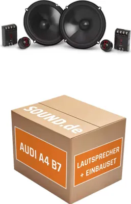 Produktbild von Lautsprecher Boxen Einbaupaket vorne JBL Stage3 607CF passend für Audi A4 B7 + Avant/Kombi | 2x Tief-Mitteltöner 2x Hochtöner