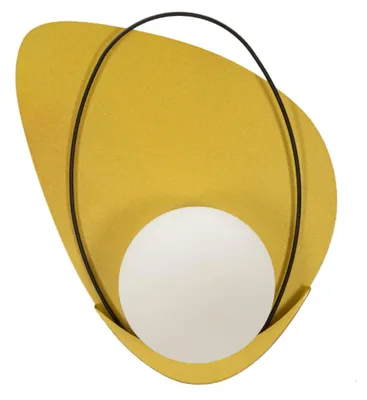 Immagine prodotto di Mauro Ferretti, applique "Circolo", oro, nero, bianco, 28x17x32 cm