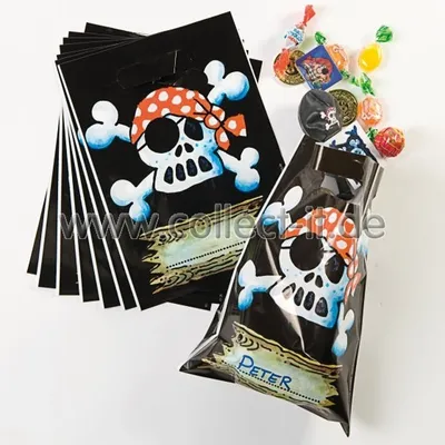 Produktbild von Geburtstagstüten Piratenflagge