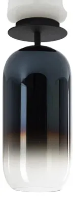 Produktbild von Artemide Gople Mini Deckenleuchte aus blauem Glas