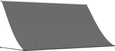 Produktbild von Markise Einziehbar Anthrazit 300x150 cm Stoff und Stahl