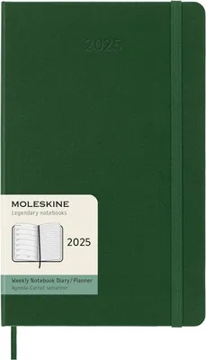 Zdjęcie produktu dla Moleskine DHK1512WN3Y25, Monochromatyczny, Zielony, Matowy, 70 g/m², Papier w linię, Twarda okładka