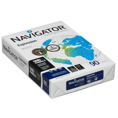 Zdjęcie produktu dla Navigator Expression, Druk laserowy/atramentowy, A4 (210x297 mm), 500 ark., 90 g/m², Biały