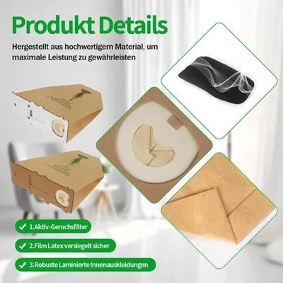 Obrázek produktu pro 20 sáčků do vysavače, 1 HEPA filtr, 2 motoryové filtry, vhodné pro modely 130 a 131