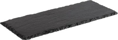 Produktbild von APS 988 Naturschieferplatte, 30 x 12 cm, möbelschonende Füßchen