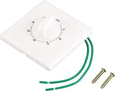 Immagine prodotto di Interruttore temporizzatore meccanico da 220V - Conta alla rovescia di 30 minuti, 2000W - Timer per pompe per uso domestico