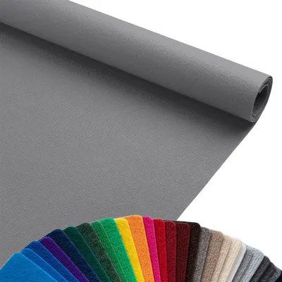 Produktbild von Primaflor Eventteppich Rips DUBLIN - Silber - 2,00m x 30,00m - Meterware - Viele Farben - Schwer Entflammbarer Messeteppich, Rutschfester Hochzeichtsläufer, Läufer für Hochzeiten
