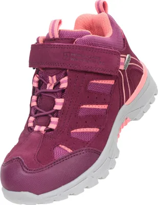 Image de Mountain Warehouse - Bottes de randonnée pour enfants "Drift", imperméables MW1678 (23 EU) (Rouge baie)