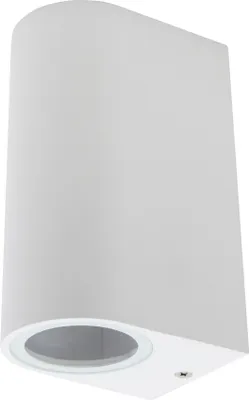 Produktbild von Wandleuchte McShine "Oval-W", weiß, IP44, 2x GU10, Aluminium Gehäuse