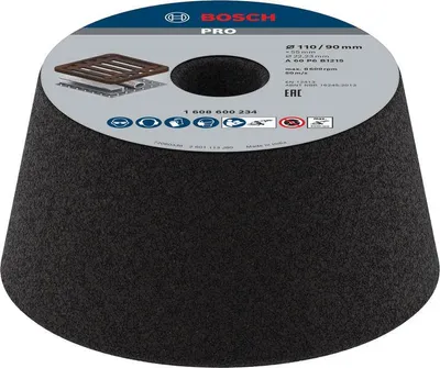 Produktbild von PRO Metal Konischer Schleiftopf, 90 x 110 x 55 mm, K60