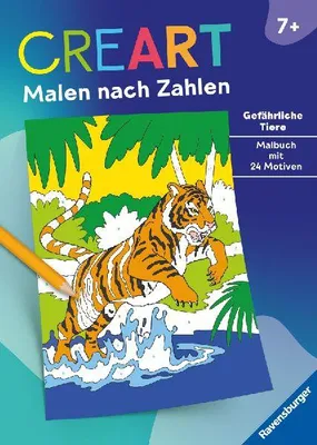Produktbild von CreArt Malen nach Zahlen ab 7: Gefährliche Tiere